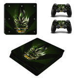 Weed Vinyl For PS4 Slim Sticker For Sony Playstation 4 Slim Console+2 controller Skin Sticker For PS4 S Skin ZY-0002