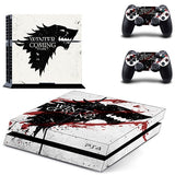 Game of Thrones Winter is Coming PS4 Skin Sticker Decal For Sony PlayStation 4 Console and 2 Controllers PS4 Skin Sticker Vinyl