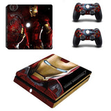 Avengers Captain America PS4 Slim Skin Sticker For PlayStation 4 Console and 2 Controllers PS4 Slim Skins Sticker Decal Vinyl