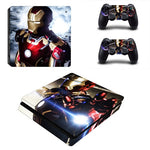 Avengers Captain America PS4 Slim Skin Sticker For PlayStation 4 Console and 2 Controllers PS4 Slim Skins Sticker Decal Vinyl
