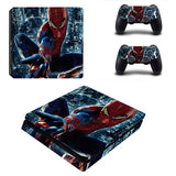 Avengers Captain America PS4 Slim Skin Sticker For PlayStation 4 Console and 2 Controllers PS4 Slim Skins Sticker Decal Vinyl