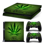 Weed For PS4 Skin Vinyl Decal Sticker For Playstation 4 Console+2Pcs Controller Gamepad Stickers
