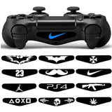 1 pair For Playstation 4 LED Light Bar Sticker Decal PS4 Controller Fashion Stickers Gamepad Cover PS4 Controller Skin