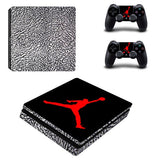 Air Jordan PS4 Slim Skin Sticker Decal Vinyl for Playstation 4 Console and 2 Controllers PS4 Slim Skin Sticker