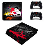 Air Jordan PS4 Slim Skin Sticker Decal Vinyl for Playstation 4 Console and 2 Controllers PS4 Slim Skin Sticker