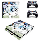 Cristiano Ronaldo CR7 and Messi PS4 Slim Skin Sticker For PlayStation 4 Console and Controllers Decal PS4 Slim Sticker Vinyl