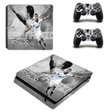 Cristiano Ronaldo CR7 and Messi PS4 Slim Skin Sticker For PlayStation 4 Console and Controllers Decal PS4 Slim Sticker Vinyl