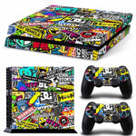 Bomb Graffiti For PS4 Vinyl Skin Sticker Cover For PS4 Playstation 4 Console + 2 Controller Decal Game Accessories