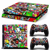 Bomb Graffiti For PS4 Vinyl Skin Sticker Cover For PS4 Playstation 4 Console + 2 Controller Decal Game Accessories