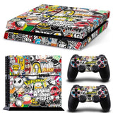 Bomb Graffiti For PS4 Vinyl Skin Sticker Cover For PS4 Playstation 4 Console + 2 Controller Decal Game Accessories