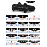 1 pair PS4 LED Light Bar Stickers For Playstation 4 Controller Fashion Stickers Gamepad Colorful Decal Cover